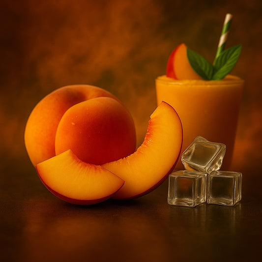 Соковитий персик, кубики льоду та шейк — передають аромат і прохолоду профілю Admiral Peach Slushie