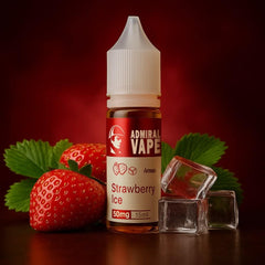 Admiral Vape Strawberry Ice 15 мл 50 мг — соковита полуниця з делікатною прохолодою, яскравий ягідний профіль